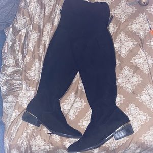 Bamboo thigh high boots